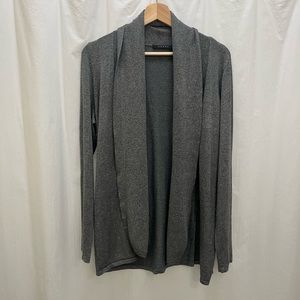 Cyrus Grey Knit Open Front Cardigan